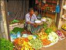 Sri Lanka - 078 - Colourful veggie shop in Kandy